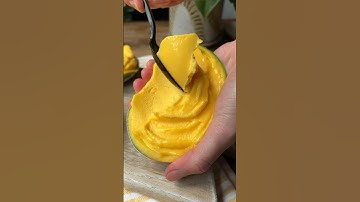 3-ingredient Mango Sorbet #recipe #easyrecipe #mango #sorbet #shorts