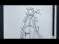 How To Draw Naruto Uzumaki Step By Step || Naruto Drawing For Beginners   || Easy Anime Sketch