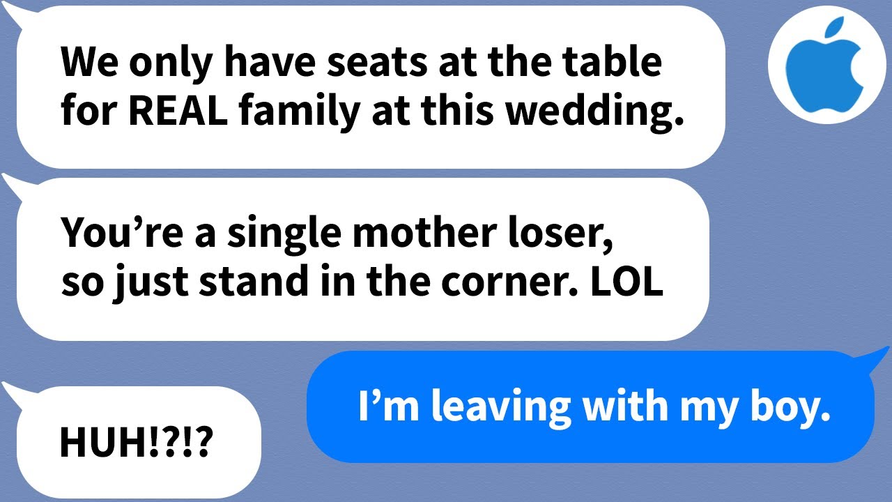 【Apple】Мне не дали места на свадьбе сына... «Только для семьи!» Но когда он ушёл со мной, они пот...