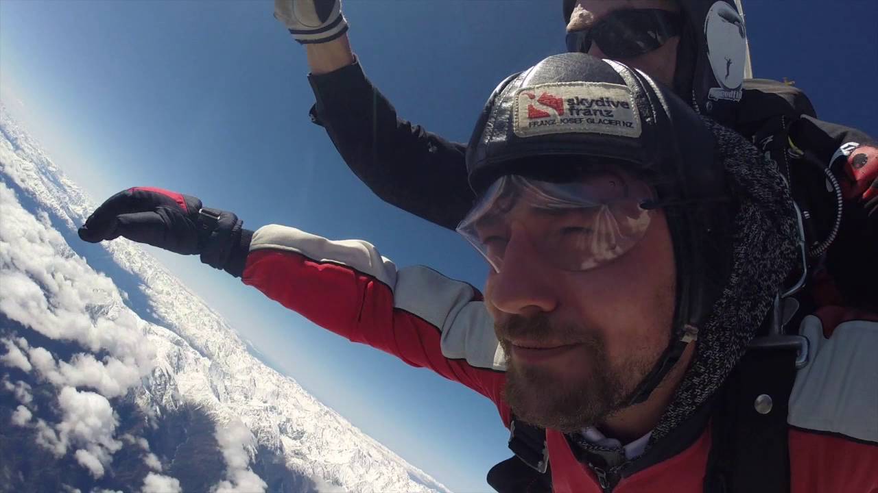 16,000ft Skydive over Franz Josef Glacier, New Zealand, 2016