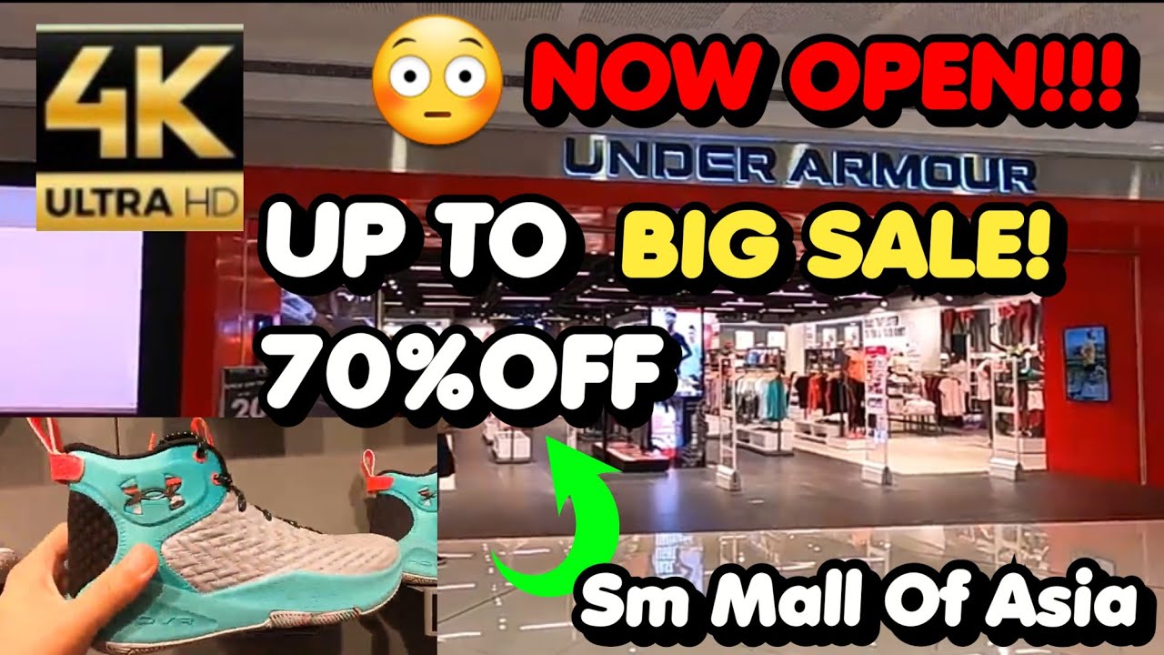 BIGGEST UNDER ARMOUR STORE NOW OPEN! | MOA | In The Philippines SHOE APPAREL, SNEAKER - YouTube