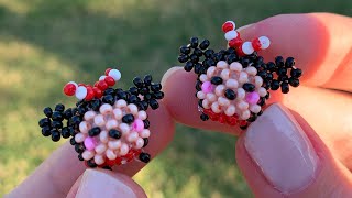 🎀 Cute Beaded Minnie Mouse Tutorial 🐭