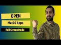 How to open macos apps in full screen mode as default mac full screen shortcut