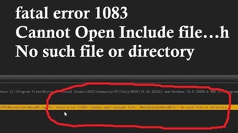 How to Fix error Cannot open include file No such file or directory in Unreal Engine C++