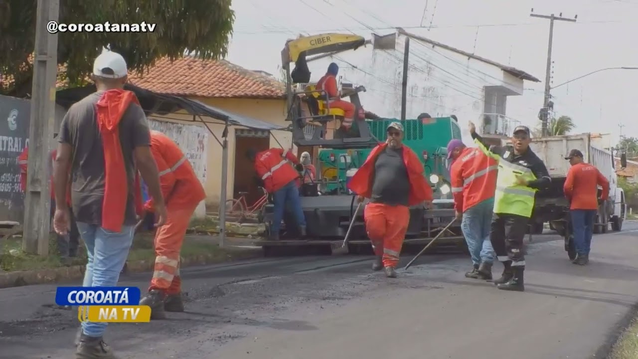 PREFEITURA DE COROATÁ INICIA OS TRABALHOS DE ASFALTAMENTO NA RUA SÃO FRANCISCO NO AREAL
