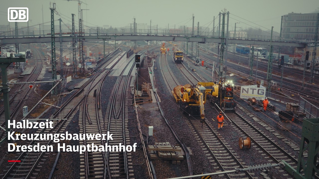 Halbzeit am Kreuzungsbauwerk Dresden Hbf