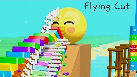 Flying Cut Very satisfying and relaxing ASMR slicing game 34