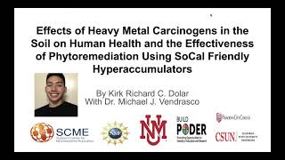Effects of Heavy Metal Carcinogens in the Soil on Human Health and...  by Kirk Richard C. Dolar by Support Center for Microsystems Education 333 views 2 years ago 1 minute, 49 seconds