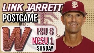 FSU Baseball | FSU coach Link Jarrett on 8-1 Sunday win over NC State | Warchant TV #FSU