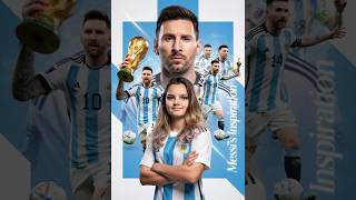 Messi Inspired AI Poster 🔥⚽ | Ultimate Argentina Fan Edit 🇦🇷 #Shorts📝 DESCRIPTION