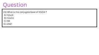 What Is The Conjugate Base Of Hso4-?