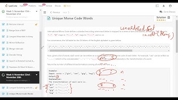 LeetCode 804. Unique Morse Code Words - Nov 22nd - November LeetCoding Challenge - GoMaster.in