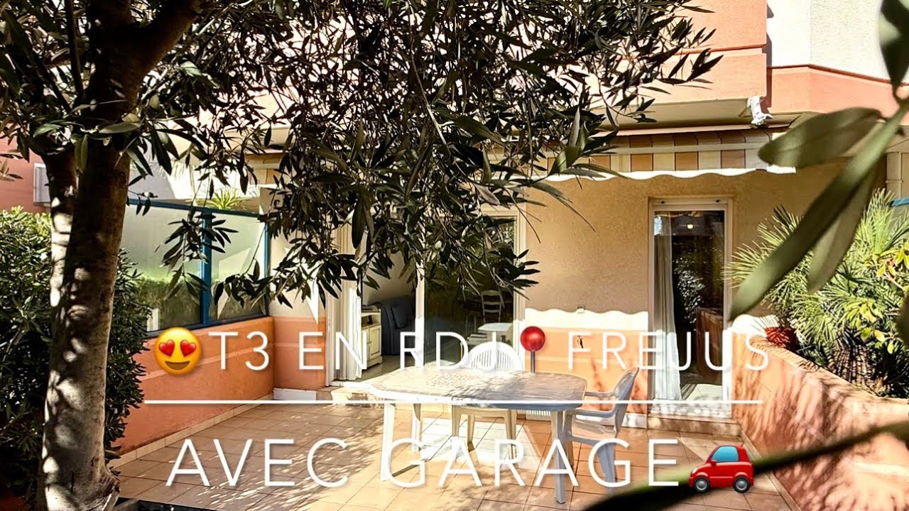 📍FREJUS 🏡APPARTEMENT EN RDJ avec GARAGE 