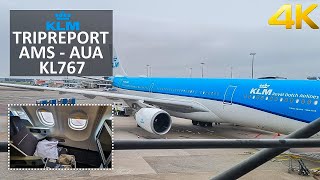 ✈ [4K] TRIPREPORT | KLM | Airbus A330-300 | Amsterdam - Aruba | World Business Class