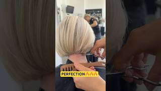 PERFECTION BOB HAIRCUT BASIC LINE: Complete Tutorial Linked Below! 🔥🔥🔥