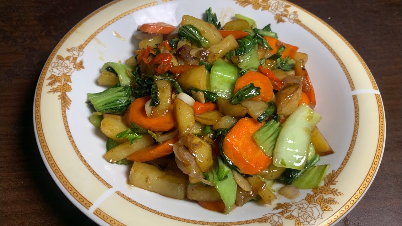 MENU BUKA PUASA SEDERHANA || TUMIS PAKCOY KENTANG