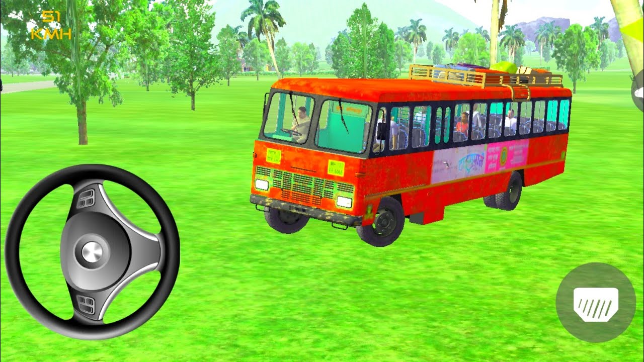 Indian Sleeper Bus Simulator | Village Bus Driving Game - Android Gameplay |