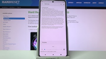 How to Change Font Size in MOTOROLA Edge 20 -  Update Font Style