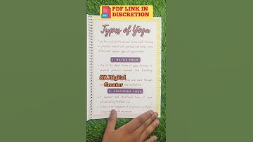 Physical Education Project File Class 12th | Project On Yoga Asanas #diy #project #class12