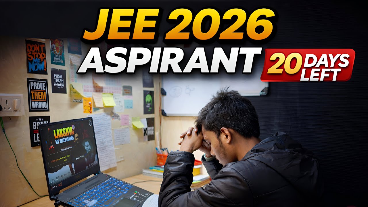 Only 20 Days Left for JEE 2026 💔 | Late Night Overthinking 😭 - YouTube