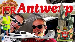 A flight from beautiful Antwerp (EBAW) to Teuge, #IFR #DA40NG #G1000Nxi