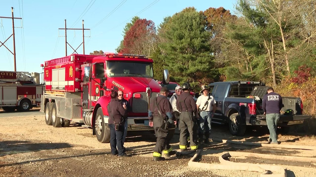 Video Now: Brush fire breaks out in Rehoboth - YouTube