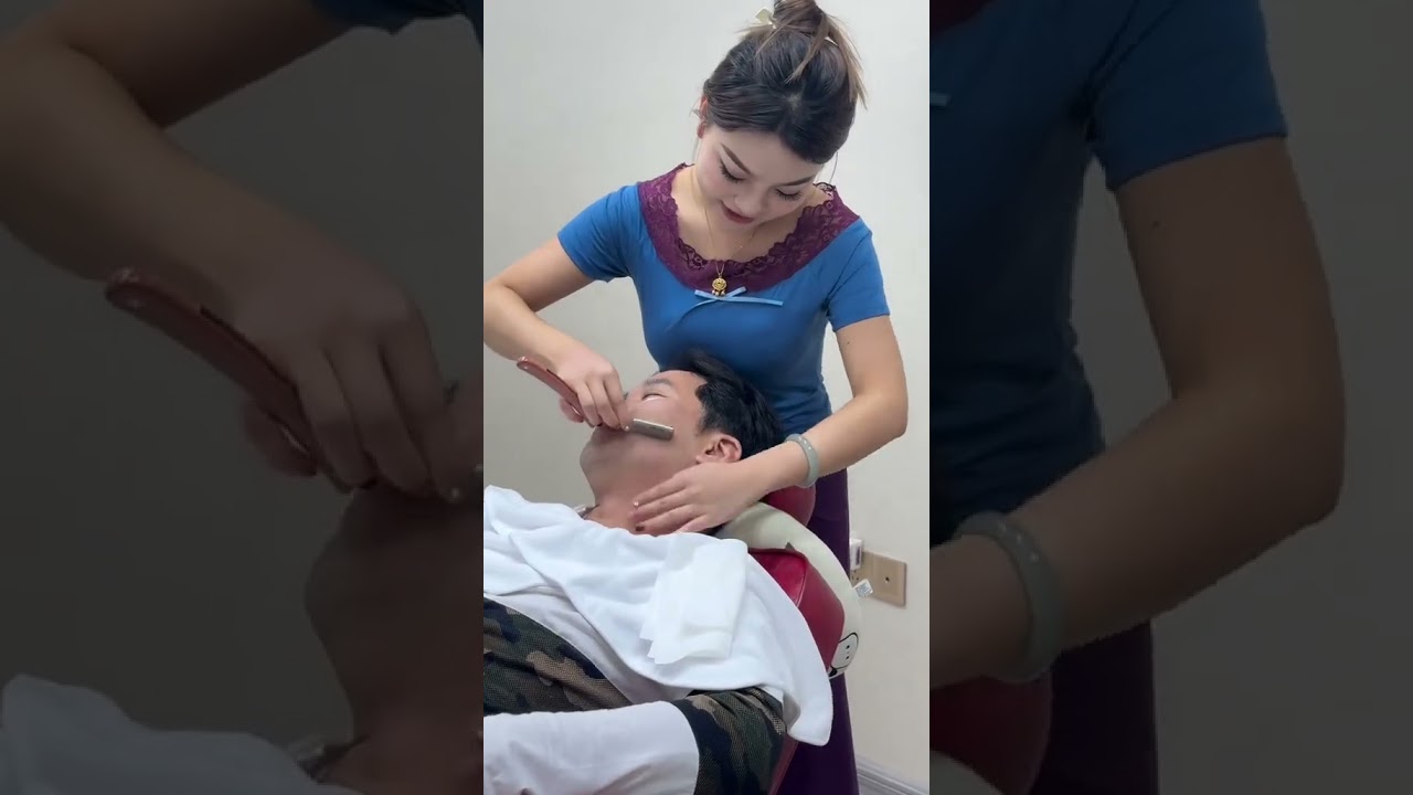Barber’s Gentle Shave & Massage ASMR 💆‍♂️💨 | So Satisfying! 