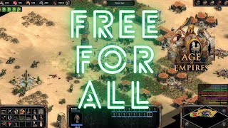 Age of Empires 1 Definitive Edition - Free for All Gameplay Hard AI screenshot 1