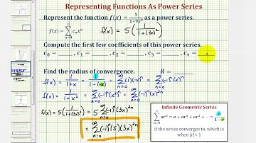 Ex 3: Find a Power Series to Represent a Rational Function
