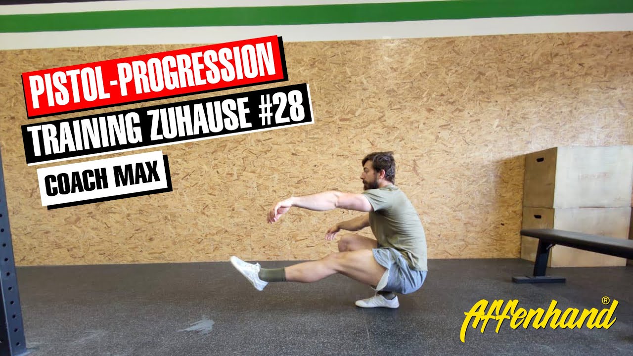 Training Zuhause | Pistol Squat | Einbeinige Kniebeuge verbessern ...