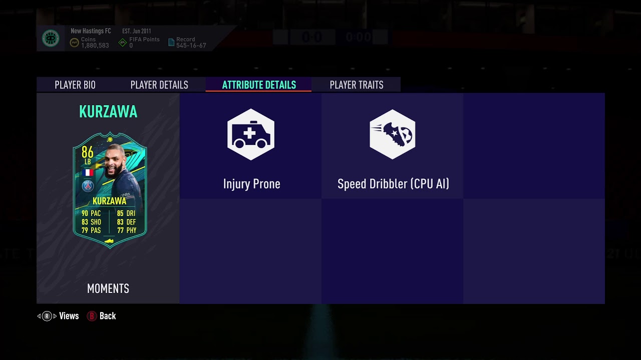 86 Kurzawa Moments SBC FIFA 21