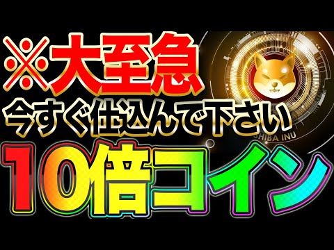 【インサイダー情報】今すぐ仕込んでください10倍コイン！