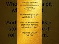 Proverbs 26:27 (NKJV) • Proverbs of Solomon