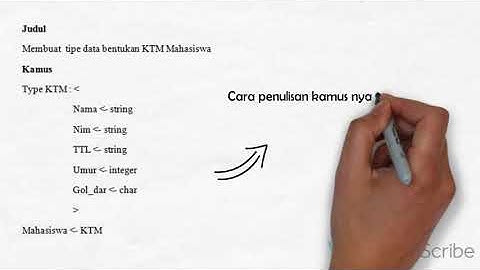 BELAJAR TIPE DATA BENTUKAN NOTASI ALGORITMA