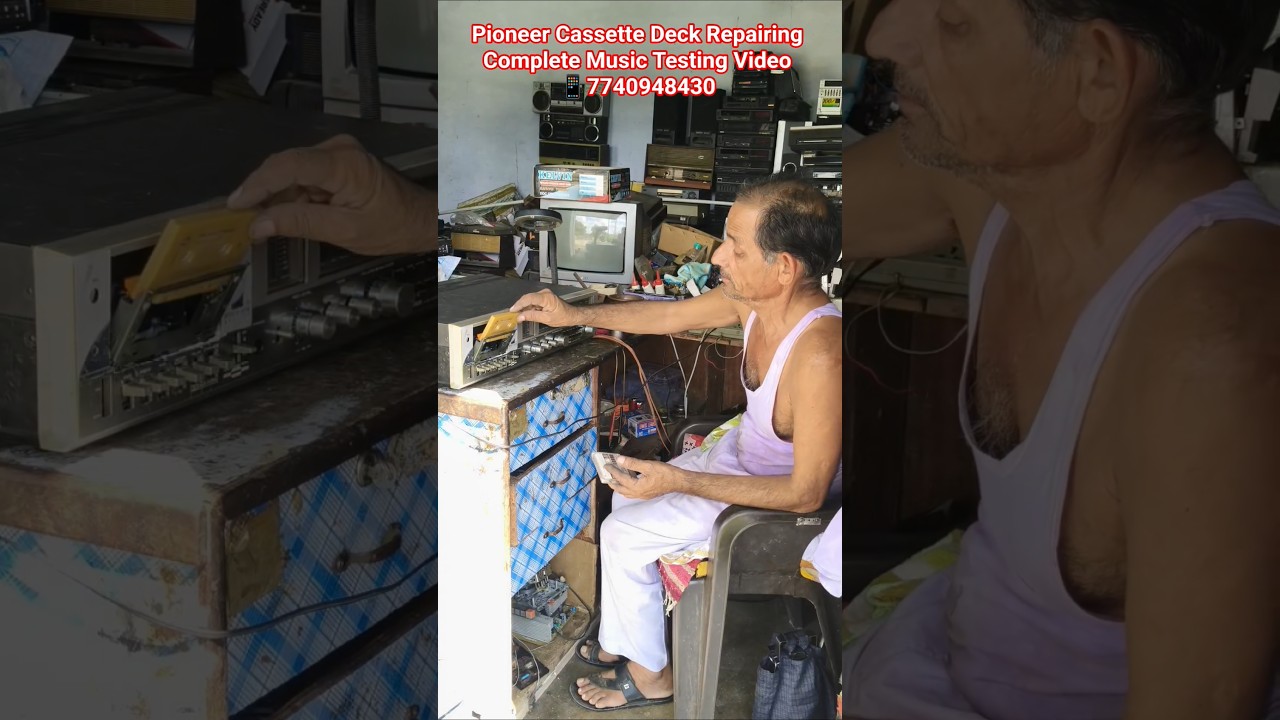Pioneer Cassette Deck Repairing Complete Music Testing Video 