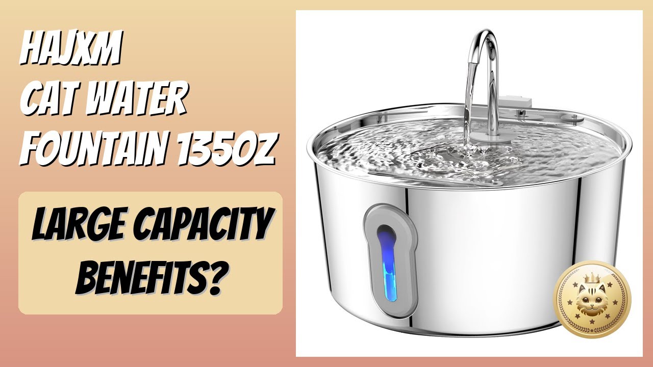 REVIEW (2026): HAJXM Cat Water Fountain 135oz. Features