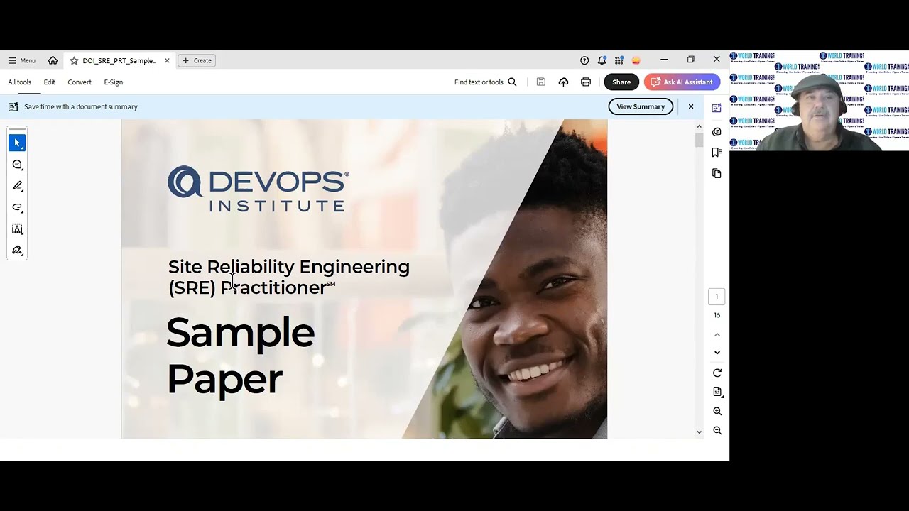 Sample Paper | Site Reliability Engineering (SRE) Practitioner | PeopleCert | 1WorldTraining.com