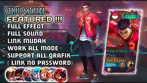NEW | Script Skin Chou STUN No Password | Full Effect & Sound - Patch Terbaru