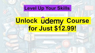 Level up your skills, Unlock quality engineering courses @udemyfor just USD12.99