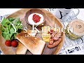 【料理】朝ごはん作るだけ・大体いつもこんな感じ（汗）