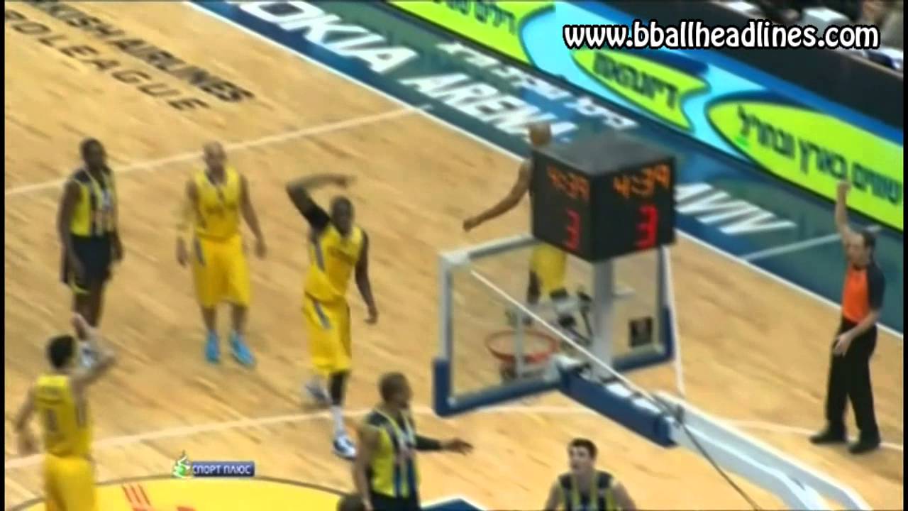 Shawn James' funny basket vs Fenerbahce YouTube