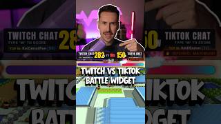 Twitch VS TikTok Chat Battle! 🔥 (Free Widget) Multi Steam Overlay