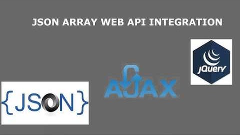 JSON Array Web API Integration