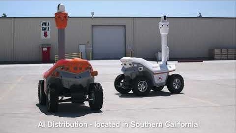 Security robots for patrol warehouse storage area