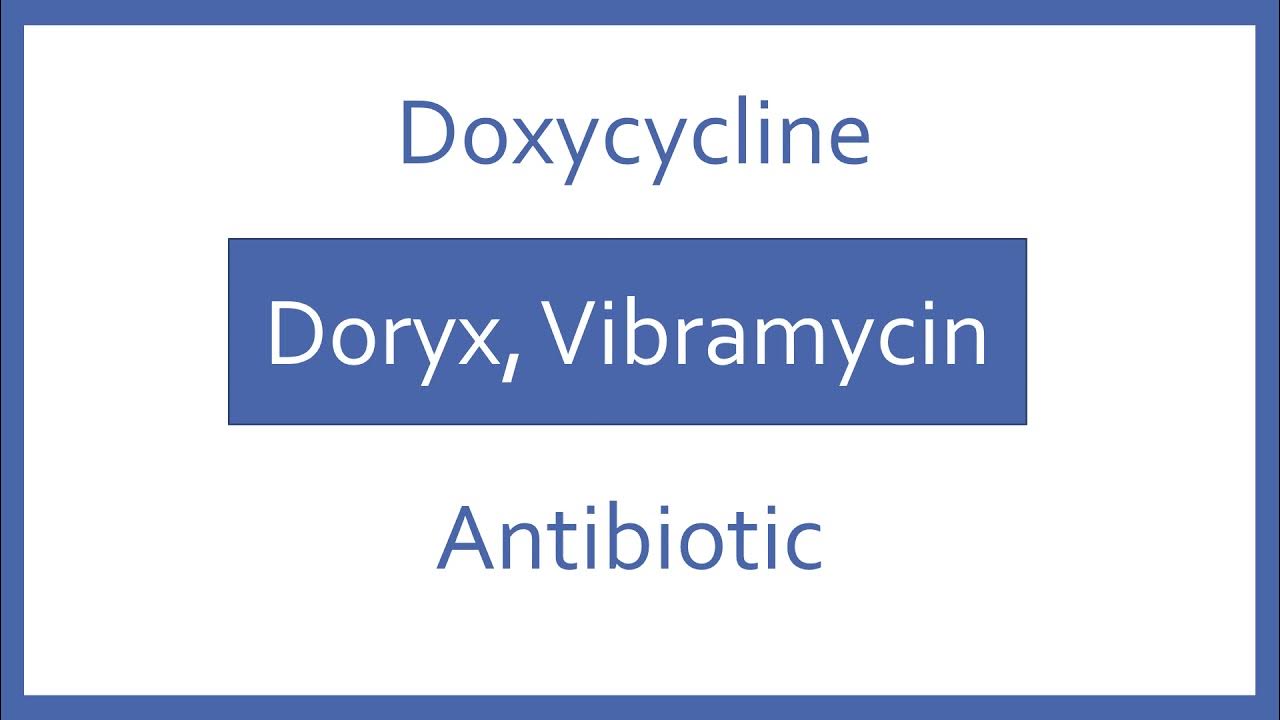 Doxycycline Pronunciation Generic Name, Brand Name, Indication (Top