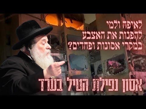 לאיפה ולמי להפנות את האצבע במקרי אסונות ופחדים - רבי שאול אלתר למחרת נפילת הטילים בערד ודימונה
