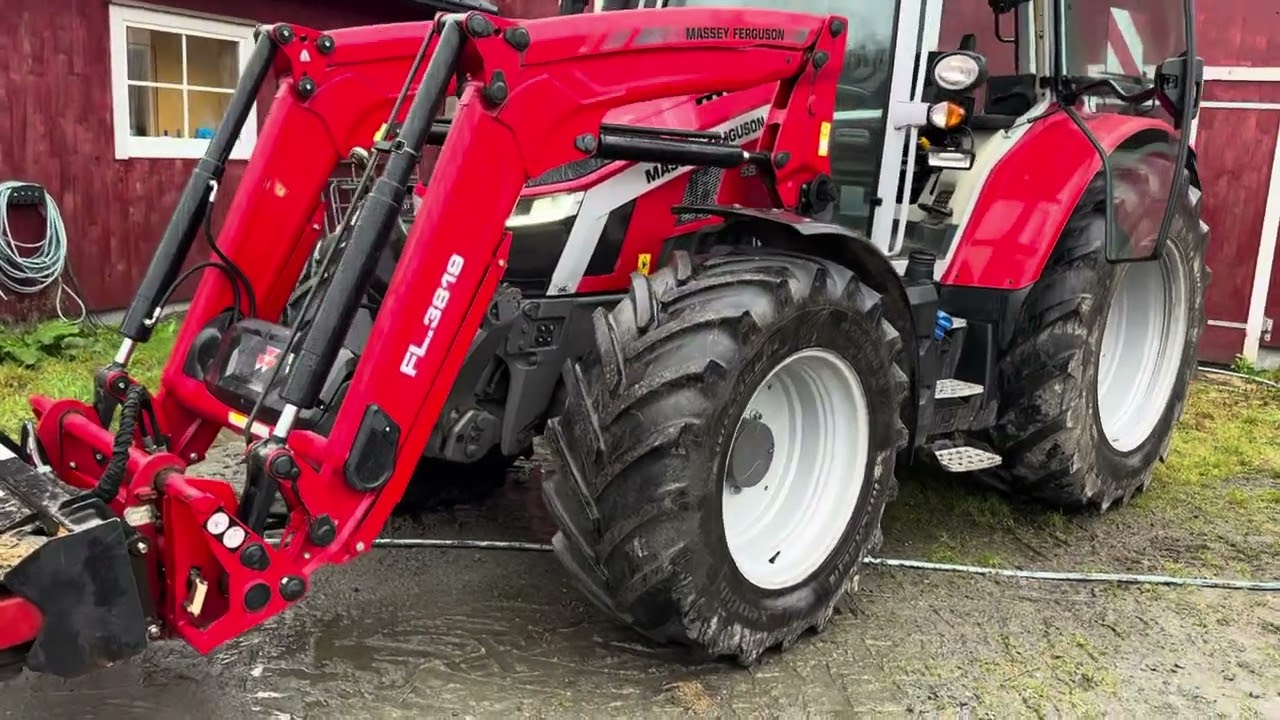 #6265: 2021 Massey Ferguson 5S 145 Exlusive Dyna 6 m/ frontlaster, front hydraulikk og front PTO.