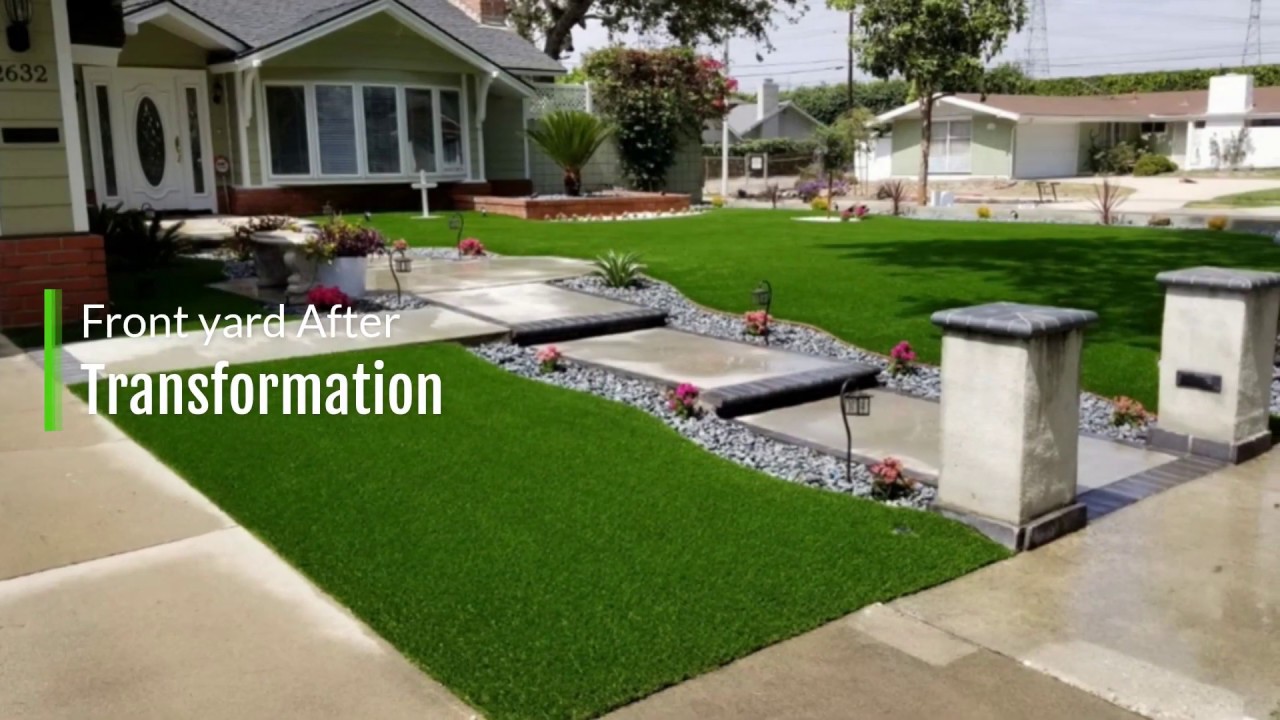Front Yard Transformations Always Green Turf Sacramento