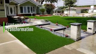 Front Yard Transformations Always Green Turf Sacramento