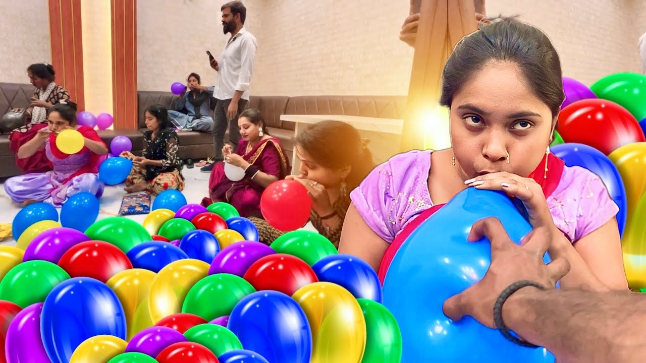 Balloon competition 6 giral 😦🔥 | Preeti kumari Youtubar | ￼ balloon game 10 ￼ minute